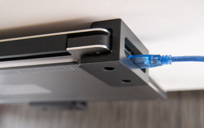 Under Desk Single Deck Laptop Holder Mount | Fits One Laptop