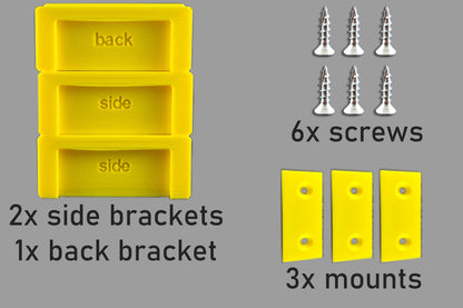 Laptop Under Desk Mount - Hidden Screws with Foam Protection